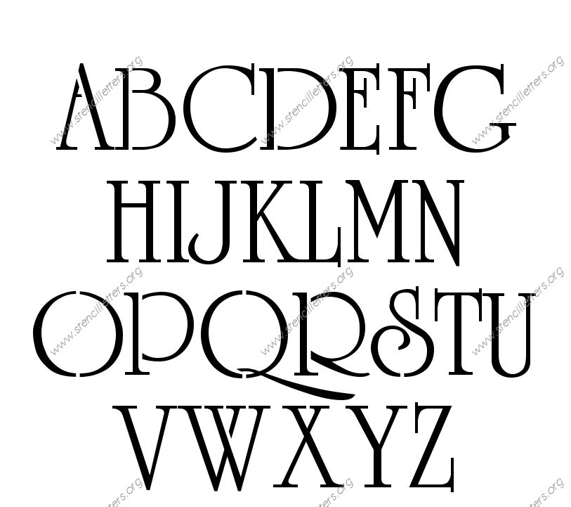 Grandiose Elegant Stencil Letter Set