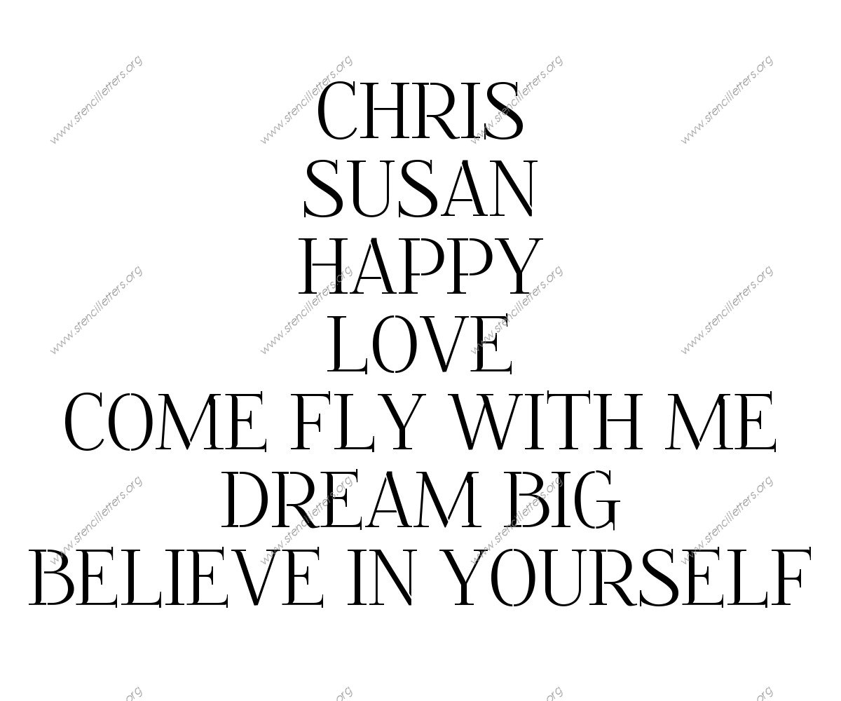 Formal Elegant Names, Words, Phrases samples