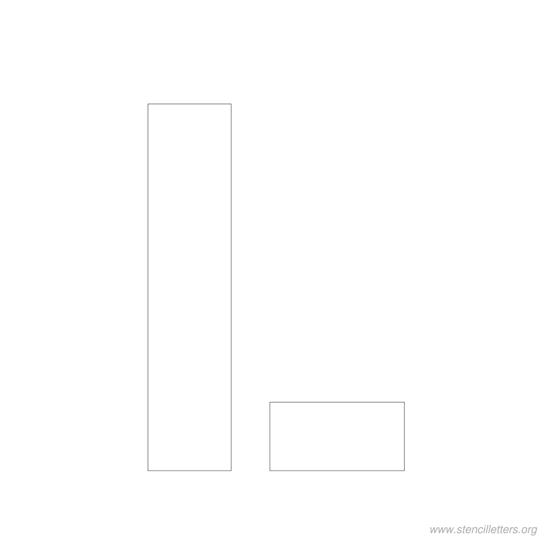 4 inch stencil letter l 4 inch stencil letter l