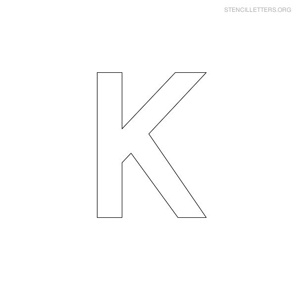 Stencil Letter Military K Stencil Letter Military K