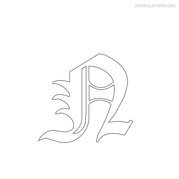 Stencil Letter Gothic N