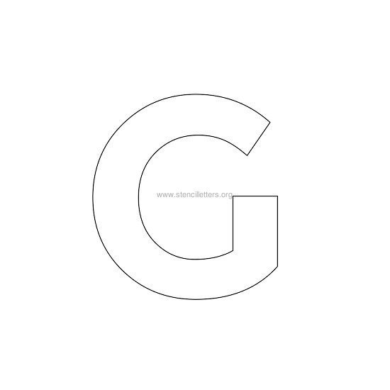 bold stencil letter g