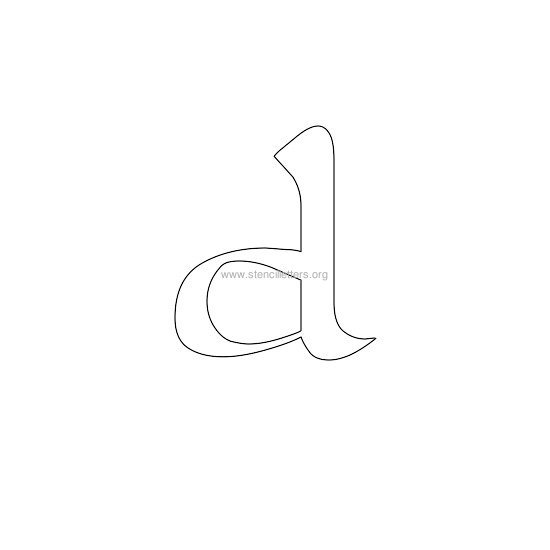 celtic stencil letter d celtic stencil letter d