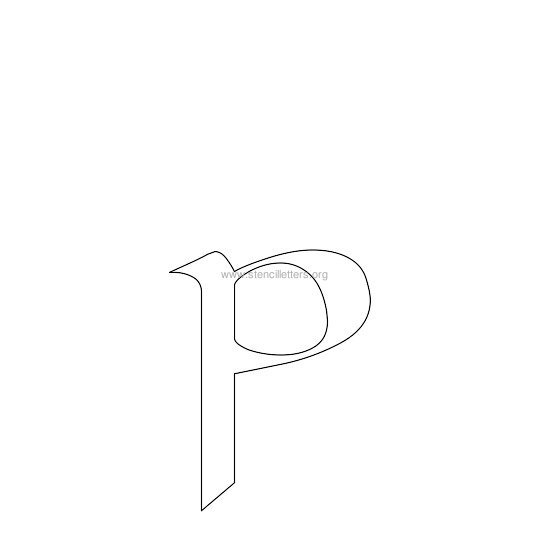 celtic stencil letter p celtic stencil letter p