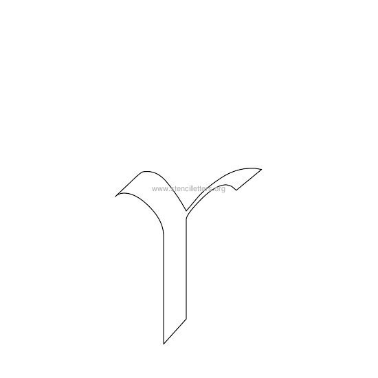 celtic stencil letter y celtic stencil letter y