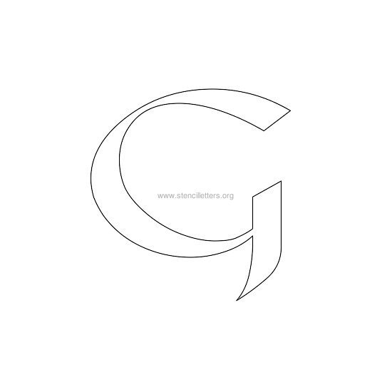 celtic stencil letter g