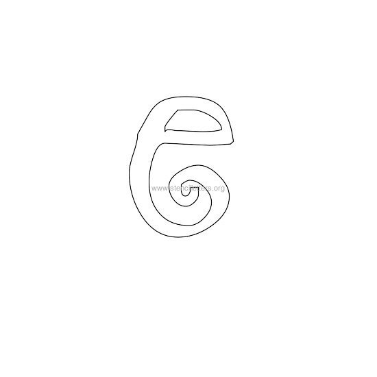 lowercase scrapbooking stencil letter e