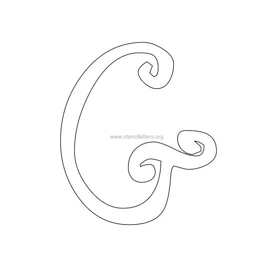 uppercase scrapbooking stencil letter g uppercase scrapbooking stencil letter g