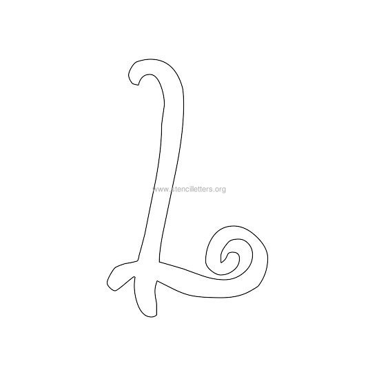 uppercase scrapbooking stencil letter l uppercase scrapbooking stencil letter l